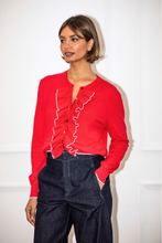 Load image into Gallery viewer, Gianna Frill Cardigan