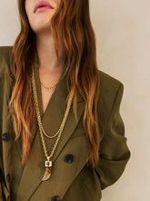 Load image into Gallery viewer, Tali’s Chains Shark Tooth Pendant Necklace- Watermelon Skin