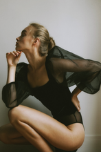 Load image into Gallery viewer, Undress Code Hazy Line Bodysuit Black