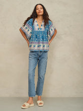 Load image into Gallery viewer, M.A.B.E Myla Print Short Sleeve Top