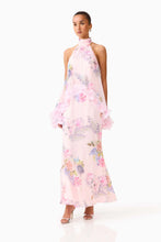 Load image into Gallery viewer, Elliat Millie Tiered Gown in Pink Floral