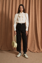 Load image into Gallery viewer, Sophie +Lucie bow tie blouse ecru blouse
