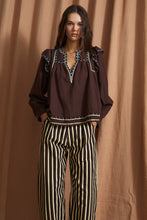 Load image into Gallery viewer, Sophie + Lucie katmandu twill brown blouse
