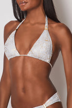 Load image into Gallery viewer, Naia Bikini In Silver Snake Print
