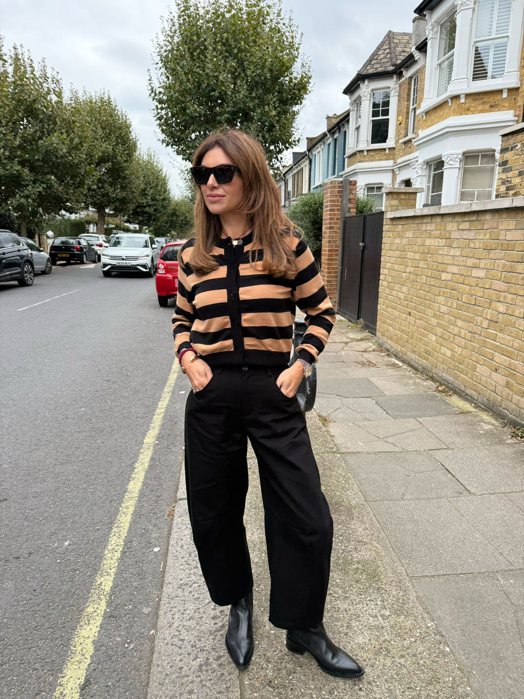Black Barrel Trousers