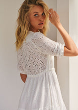 Load image into Gallery viewer, Jaase White Embroidered Maxi Dress Tessa

