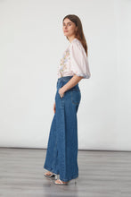 Load image into Gallery viewer, Seventy +mochi Zena Blouse in Indigo Coral
