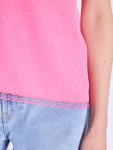 Load image into Gallery viewer, Berenice Taylor Pink Silk and Lace Strappy Top
