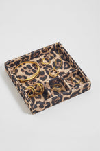 Load image into Gallery viewer, Leopard Print Four-Section Jewellery Tray

