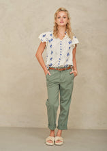 Load image into Gallery viewer, MABE IRIS WOVEN FRILL TOP
