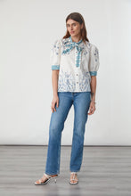 Load image into Gallery viewer, Seventy and Mochi Poppy Blouse in Indigo Coral
