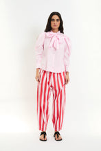 Load image into Gallery viewer, Sophie and Lucie pink poplin blouse bow tie
