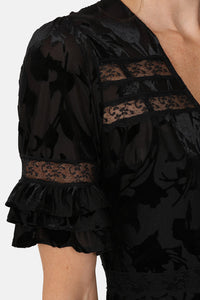 Sirens Velvet Burnout London Dress