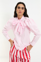 Load image into Gallery viewer, Sophie and Lucie pink poplin blouse bow tie

