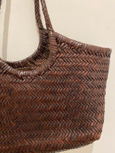 Load image into Gallery viewer, The Grace - Leather Woven Shopper
