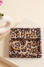 Load image into Gallery viewer, Leopard Print Two-Section Jewellery Tray
