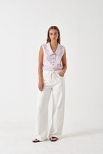 Load image into Gallery viewer, Seventy +Mochi Blake Low Rise Jean in Herringbone Ecru
