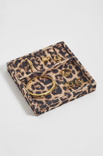 Load image into Gallery viewer, Leopard Print Two-Section Jewellery Tray

