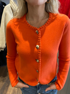 Lili Grace Orange Cardigan - One Size