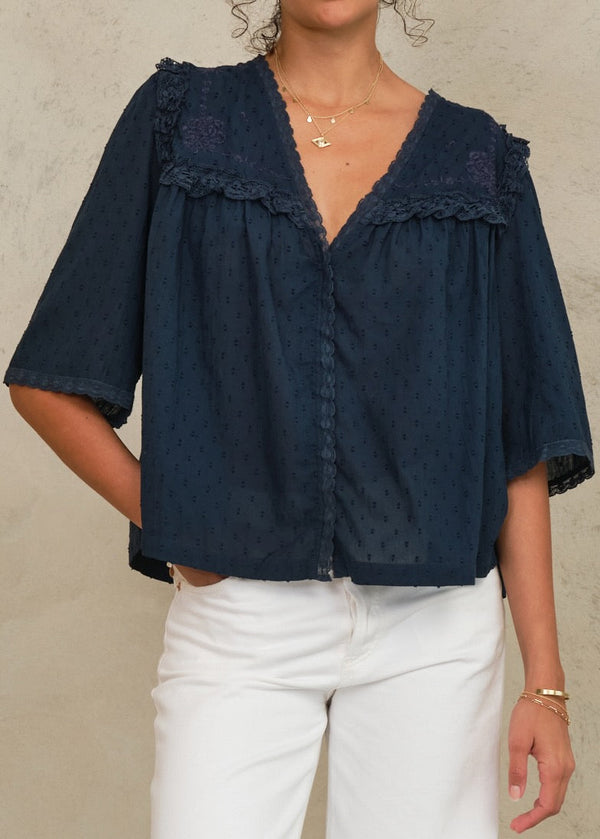 MABE BREA FRILL TOP – Lili Grace Boutique
