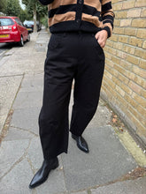 Load image into Gallery viewer, Black Barrel Trousers
