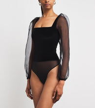Load image into Gallery viewer, Undress Code Hazy Line Bodysuit Black
