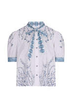 Load image into Gallery viewer, Seventy and Mochi Poppy Blouse in Indigo Coral
