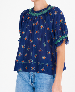 M.A.B.E Vivi Print S/S Top