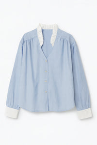 Sophie and Lucie- POLI DIPLOMATIC BLUE BLOUSE
