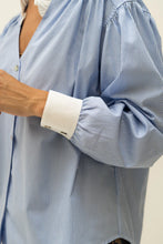 Load image into Gallery viewer, Sophie and Lucie- POLI DIPLOMATIC BLUE BLOUSE
