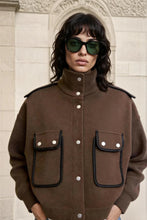 Load image into Gallery viewer, Libby Loves - Brown Farrah wool Jacket
