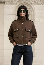 Load image into Gallery viewer, Libby Loves - Brown Farrah wool Jacket
