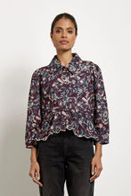 Load image into Gallery viewer, Seventy&amp;Mochi Tate Top in Beet Suzani
