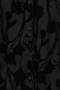 Sirens Penny Blouse Black Burnout