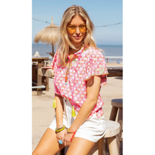 Load image into Gallery viewer, Place du Soleil Ladies Neon Print top
