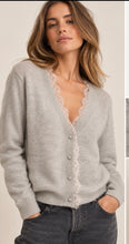 Load image into Gallery viewer, Mos Mosh MMHelmi Lace Knit Cardigan
