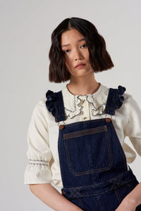 Seventy and Mochi Elodie Frill Dungarees
