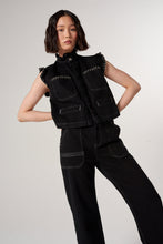 Load image into Gallery viewer, Seventy and Mochi Black Waistcoat
