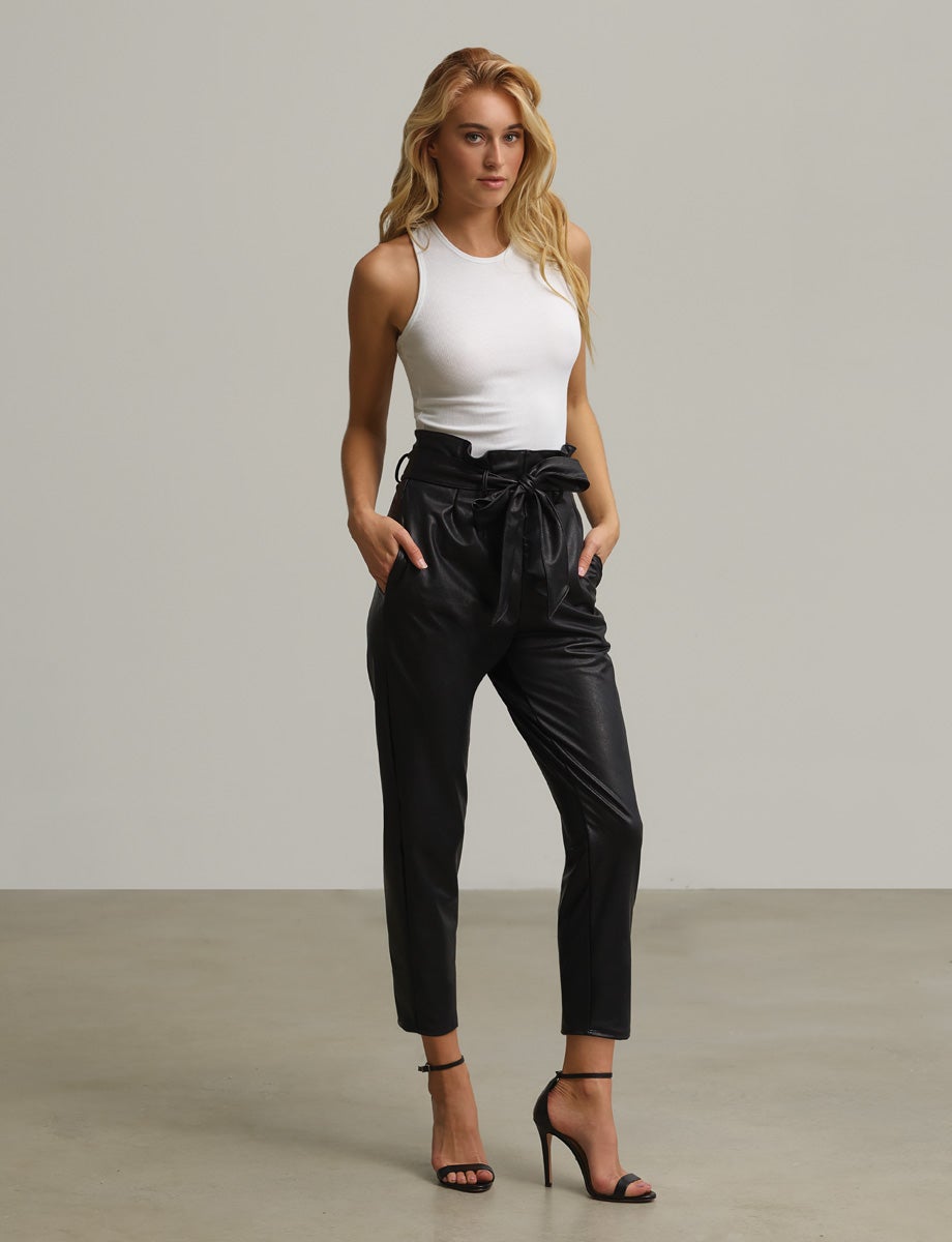 Commando Faux Leather Paper bag Pants