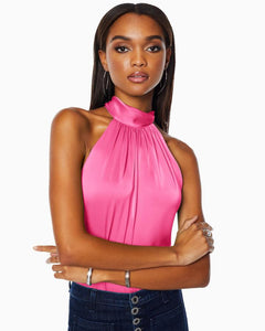 Ramy Brook Lori High Neck Tank - Rose Pink