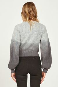 Vintage Havana Heather Grey Cut Out Sweater