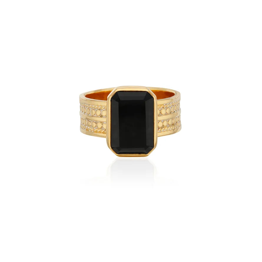 Anna Beck Onyx Large Rectangle Ring
