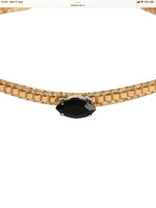 Mishky diamond eye bracelet black stone