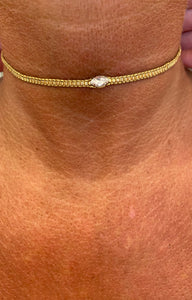 Mishky Diamond eye Bronze Choker