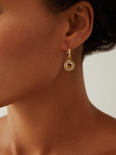 Load image into Gallery viewer, Anna Beck Dotted and Smooth Charm Hoop Earrings
