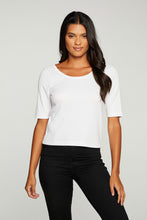Load image into Gallery viewer, Chaser Brand Ribbed Cropped Scooped Back Tee
