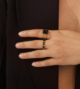 Anna Beck Onyx Large Rectangle Ring