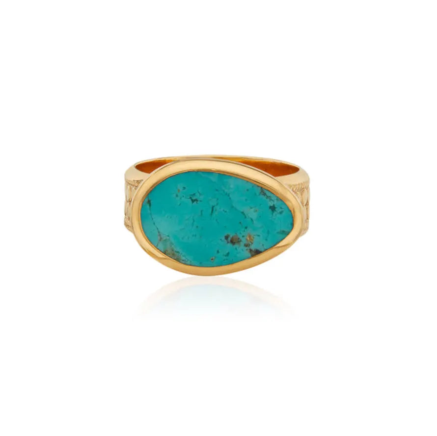 Anna Beck Turquoise Asymmetrical Cocktail Ring