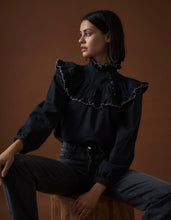 Load image into Gallery viewer, Seventy Mochi  Victoria Blouse Washed Black
