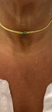 Load image into Gallery viewer, Mishky Diamond Eye Bronze Choker Emerald Stone

